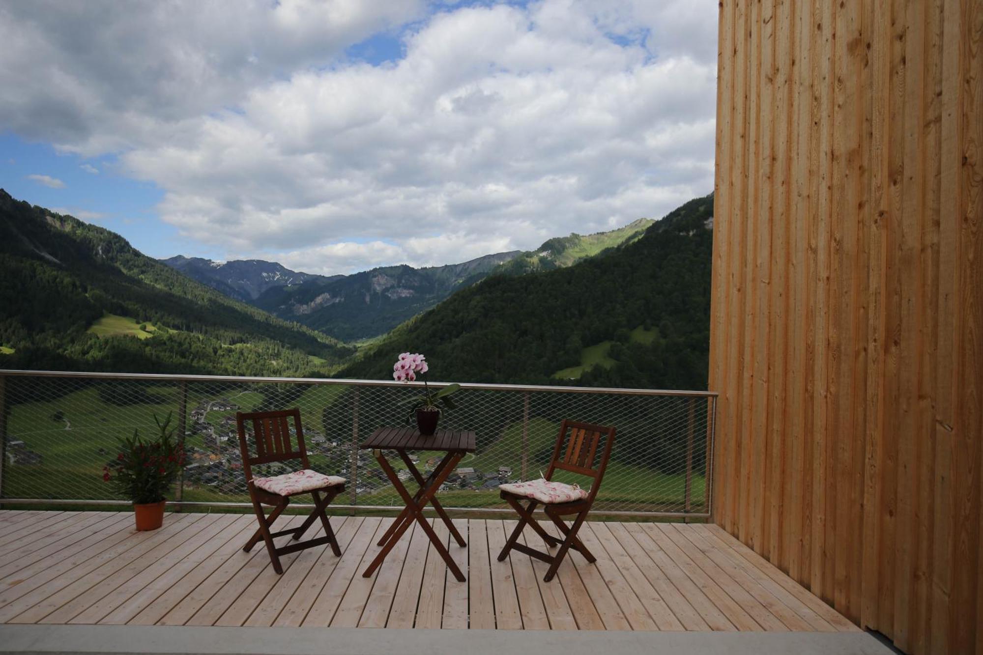 Panoramahof Bergglück Apartment Mellau Bagian luar foto
