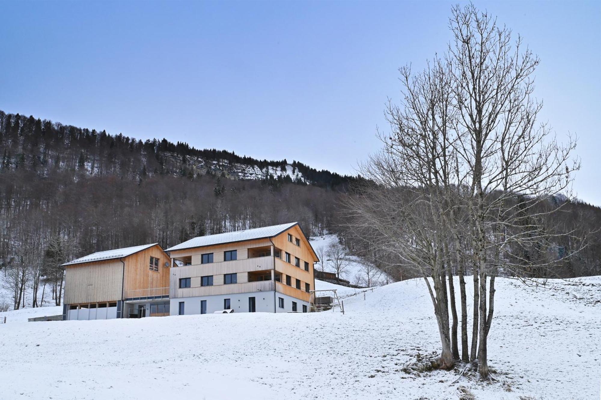 Panoramahof Bergglück Apartment Mellau Bagian luar foto